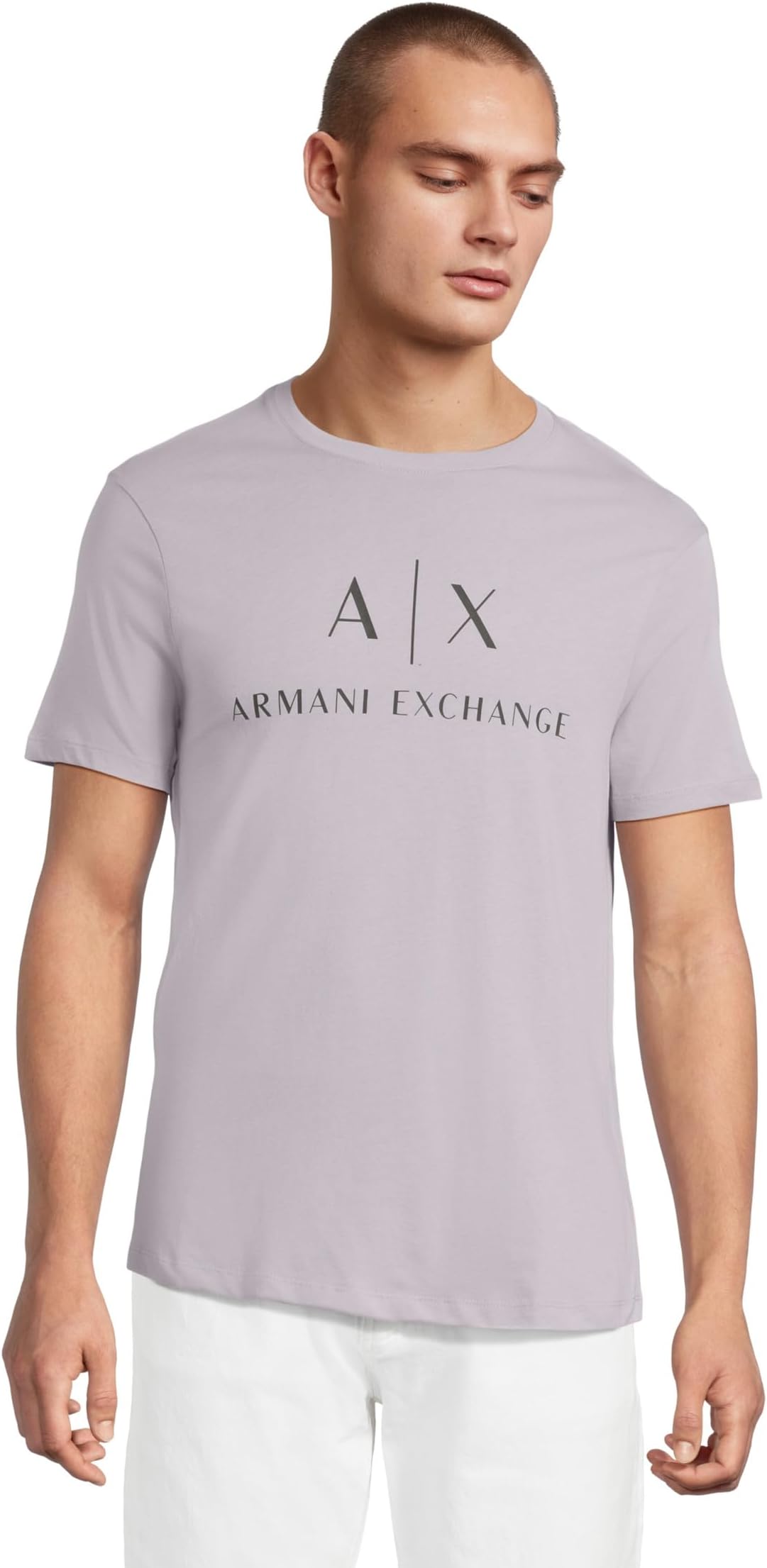 

Футболка Armani Exchange Corporate Logo Tee, цвет Lilac Gray