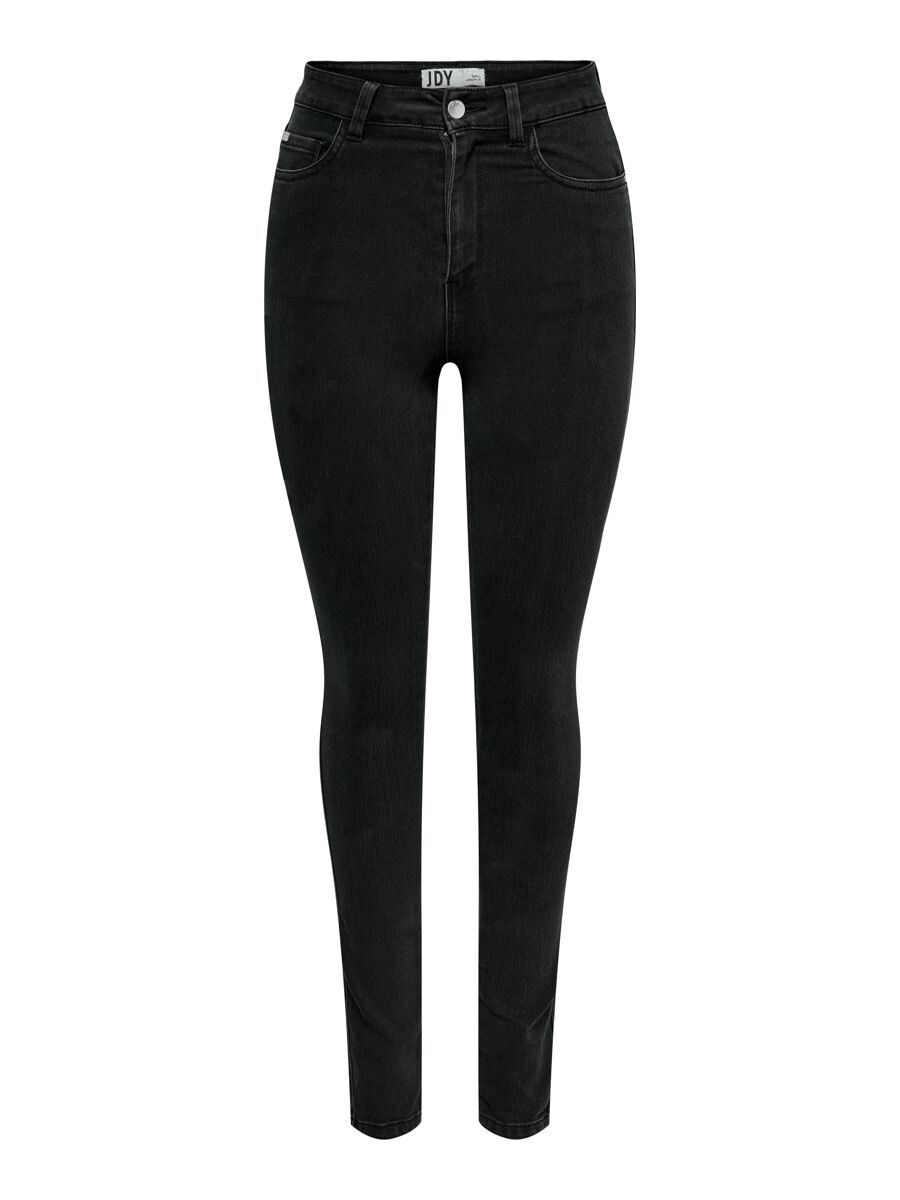 

Джинсы скинни JDY Skinny Jeans MOON X-HIGH BLK, черный деним