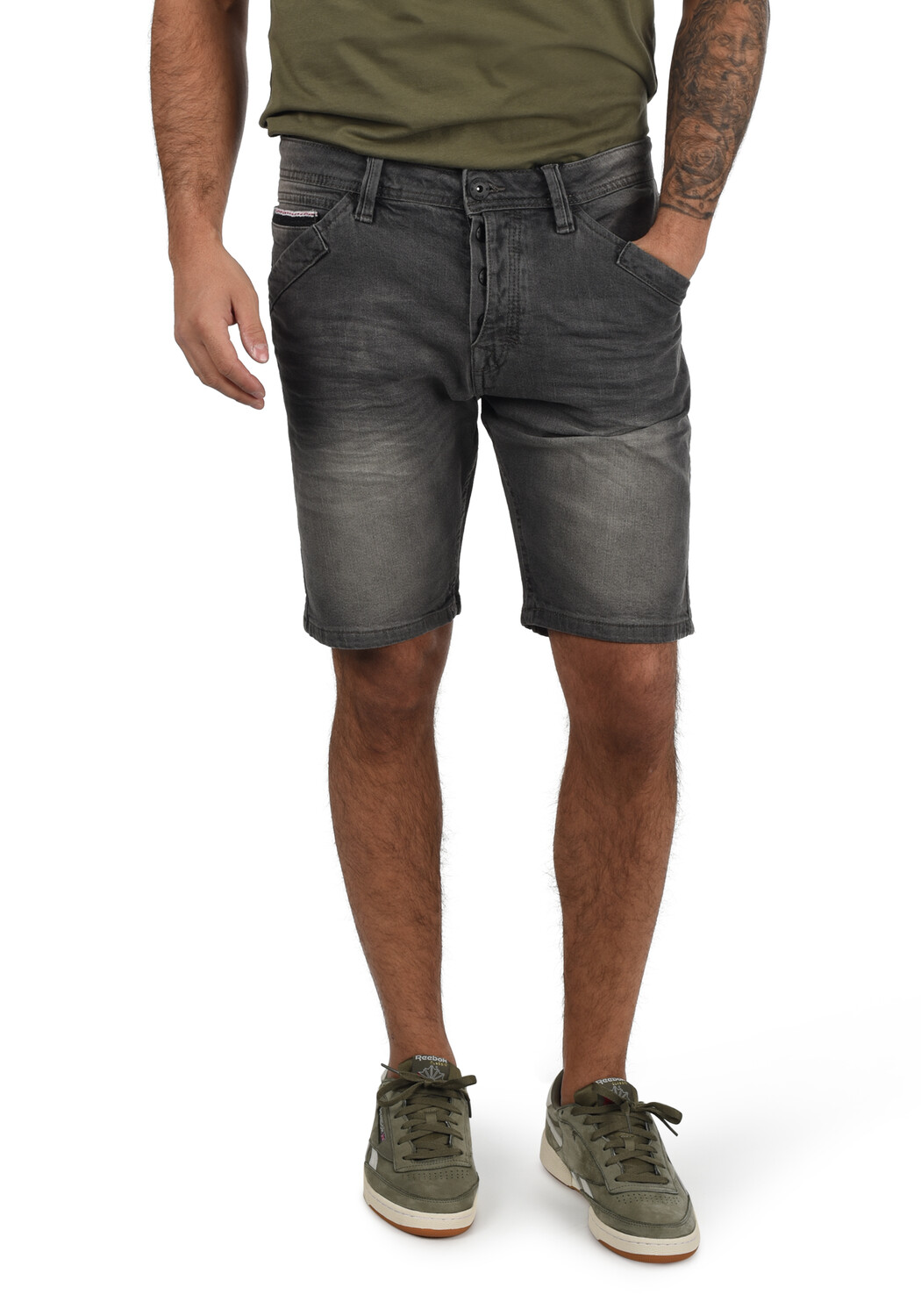

Тканевые шорты INDICODE Jeans, серый
