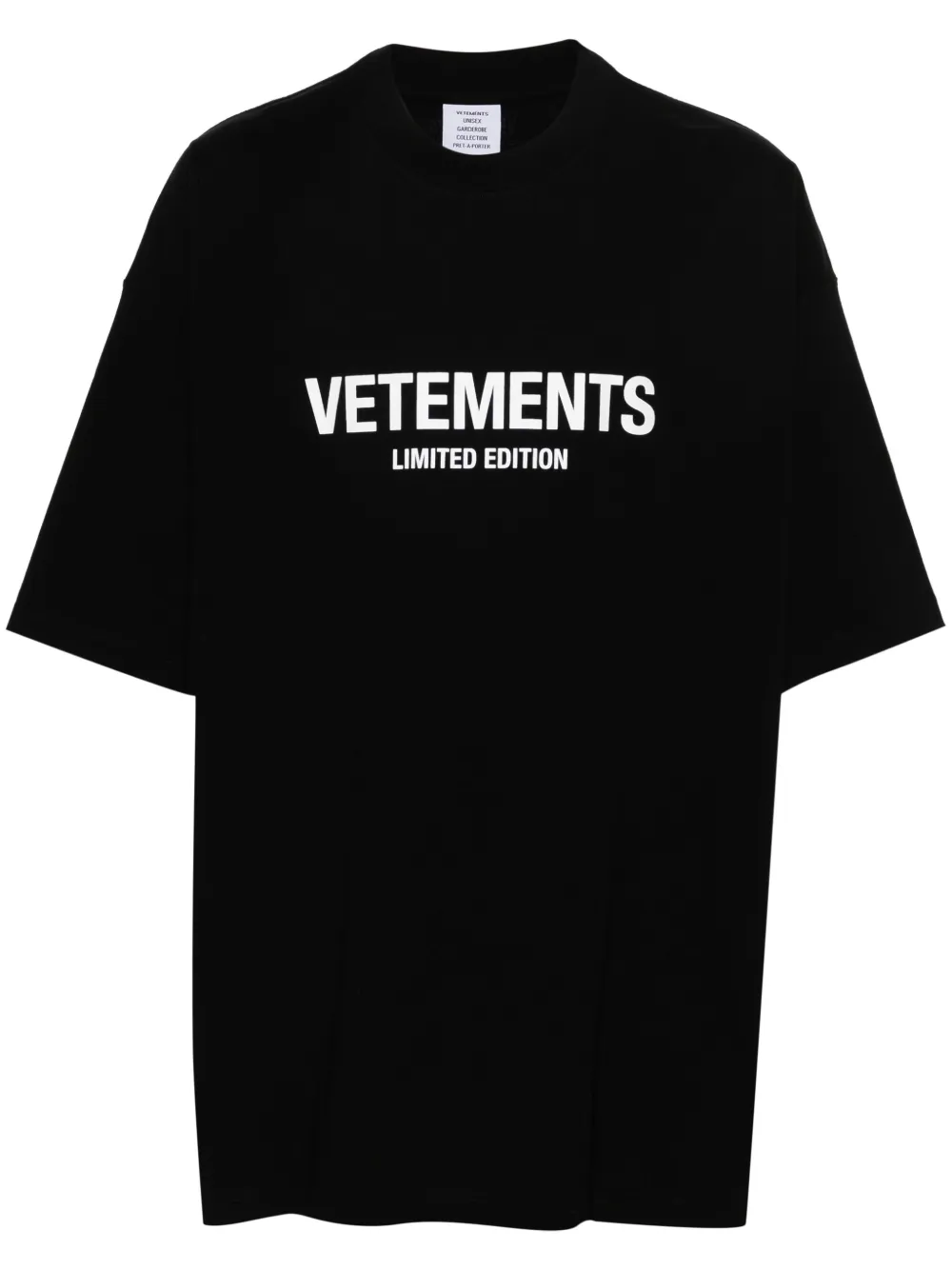 

Футболка с логотипом VETEMENTS, черный