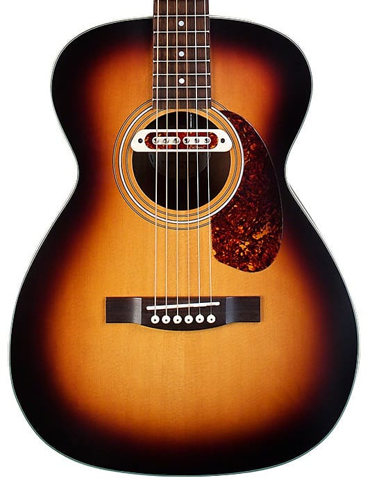 

Акустическая гитара Guild M-240E Troubadour Solid Top Concert Acoustic Guitar W/ DeArmond Tone Boss Pickup, Vintage Sunburst Satin