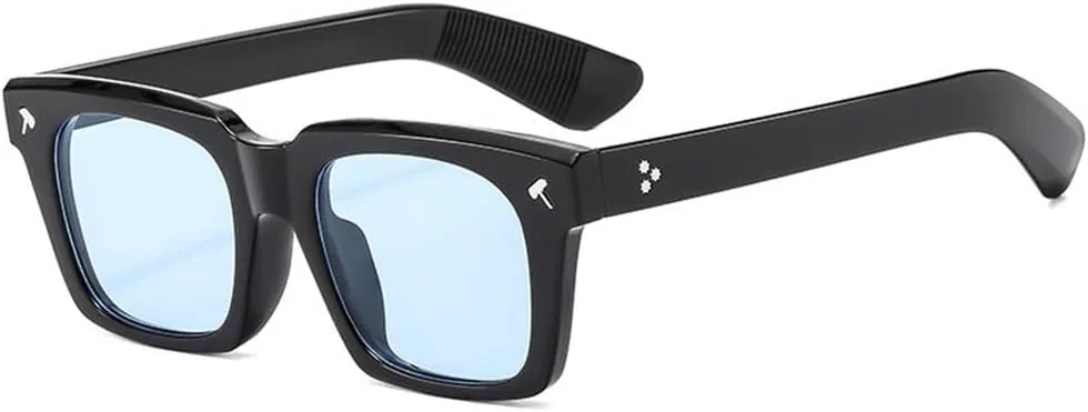 

Солнцезащитные очки для женщин, градиентные оттенки; мужские солнцезащитные очки в стиле панк с заклепками и защитой от УФ-излучения UV400 generic, Black Blue