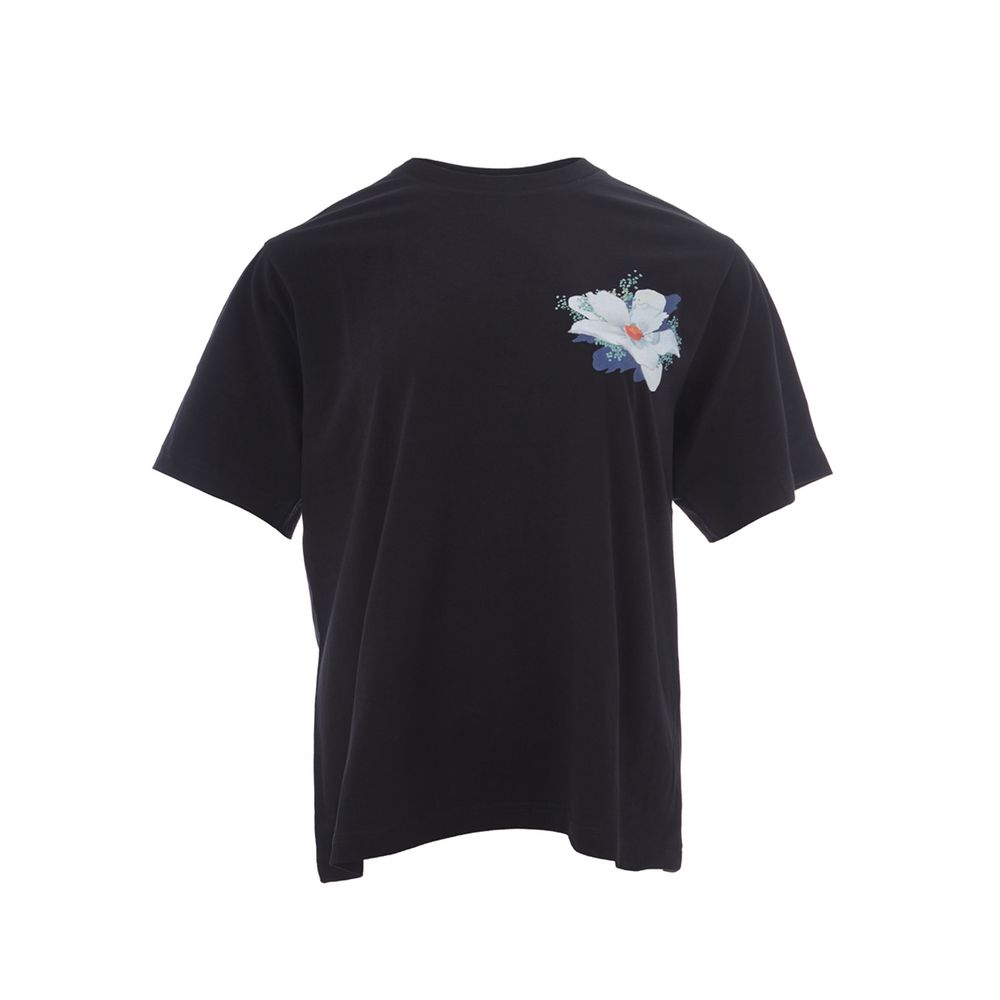 

Элегантная черная хлопковая футболка Kenzo для женщин