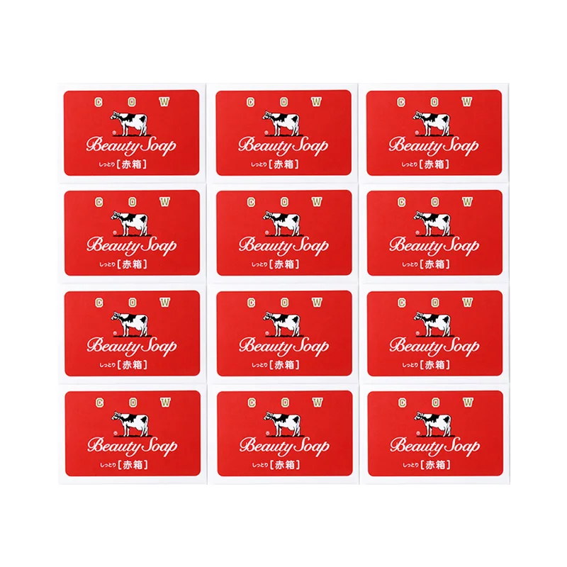 COW SOAP Мыло для тела и гель для душа с розой, антибактериальное, 900 г/1080 г, Red Box Soap 90g*6 — фото 4