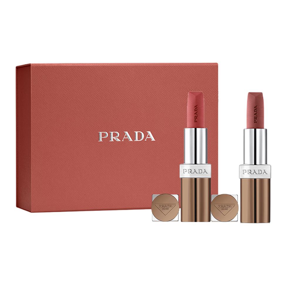 

Набор помад non coconut limited матовые легко растушевываются 3,8 г*2 бальзам для губ PRADA