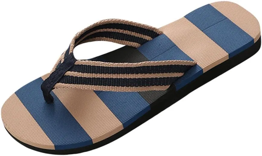 Schlappen Herren Strand, Herren Outdoor Сандалии Шлепанцы Hausschuhe für Freizeit Innenbereich Generic, Blau