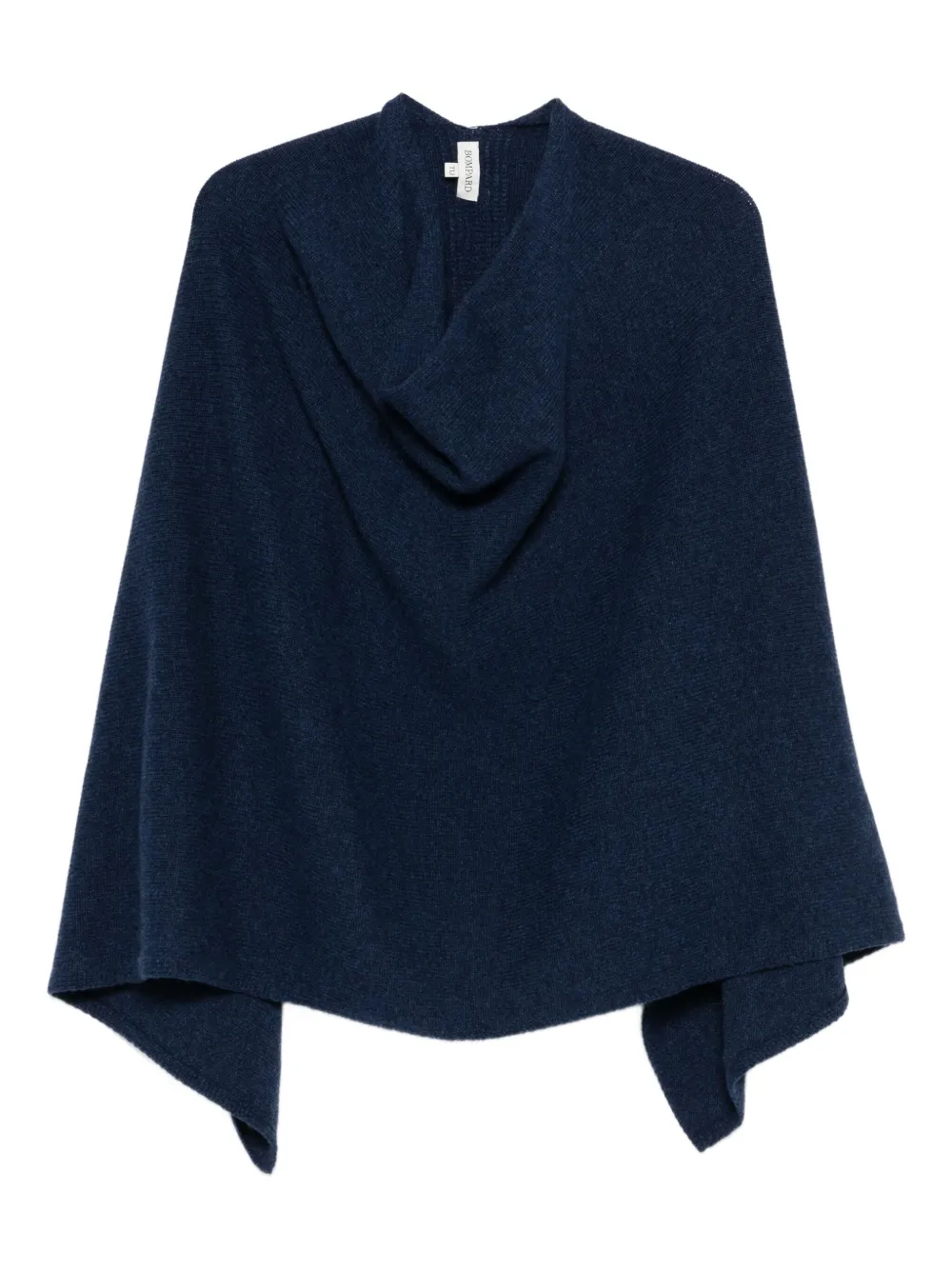 

Длинное кашемировое пончо Eric Bompard, синий