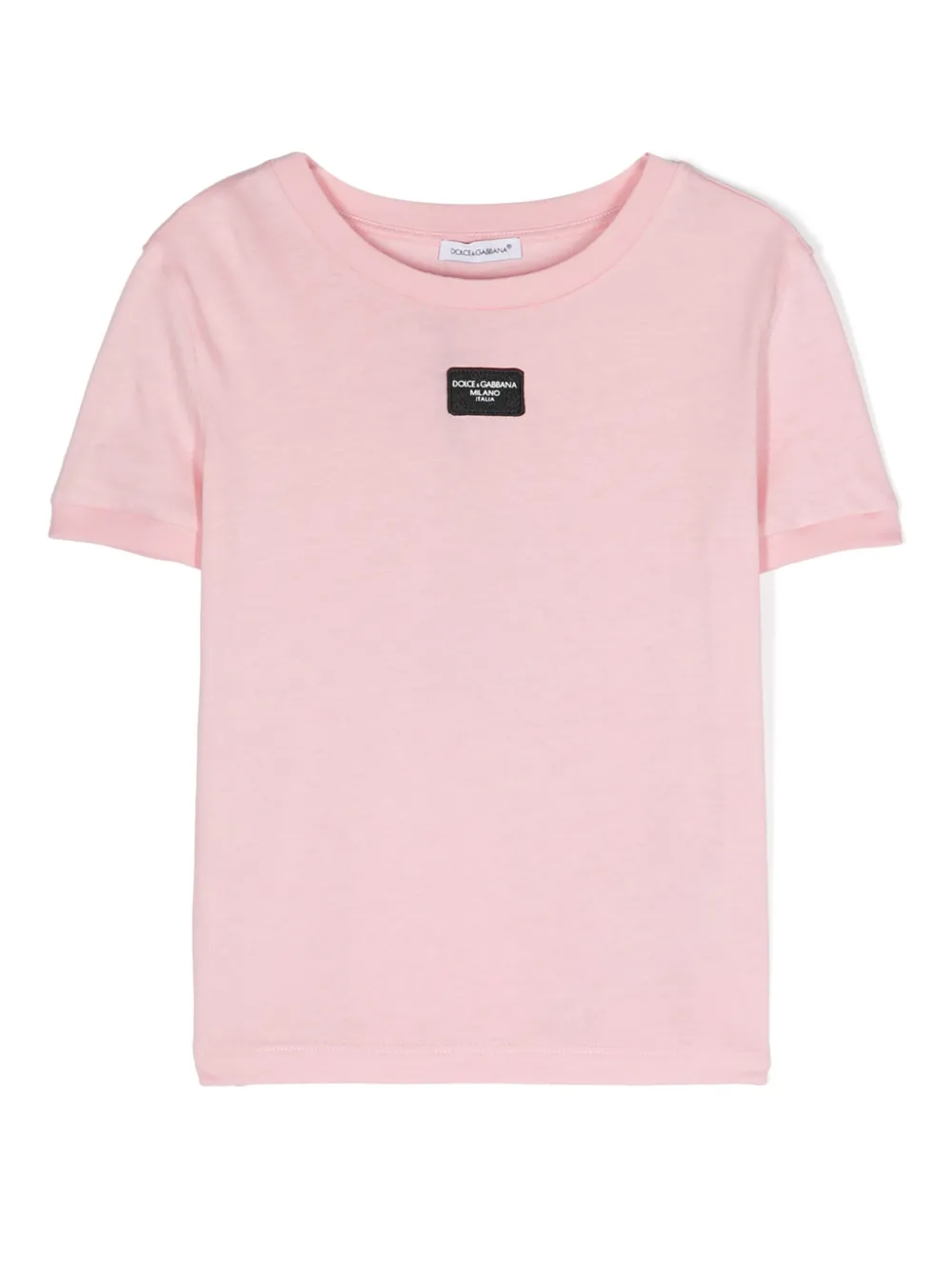 

Футболка с логотипом Dolce & Gabbana Kids, розовый