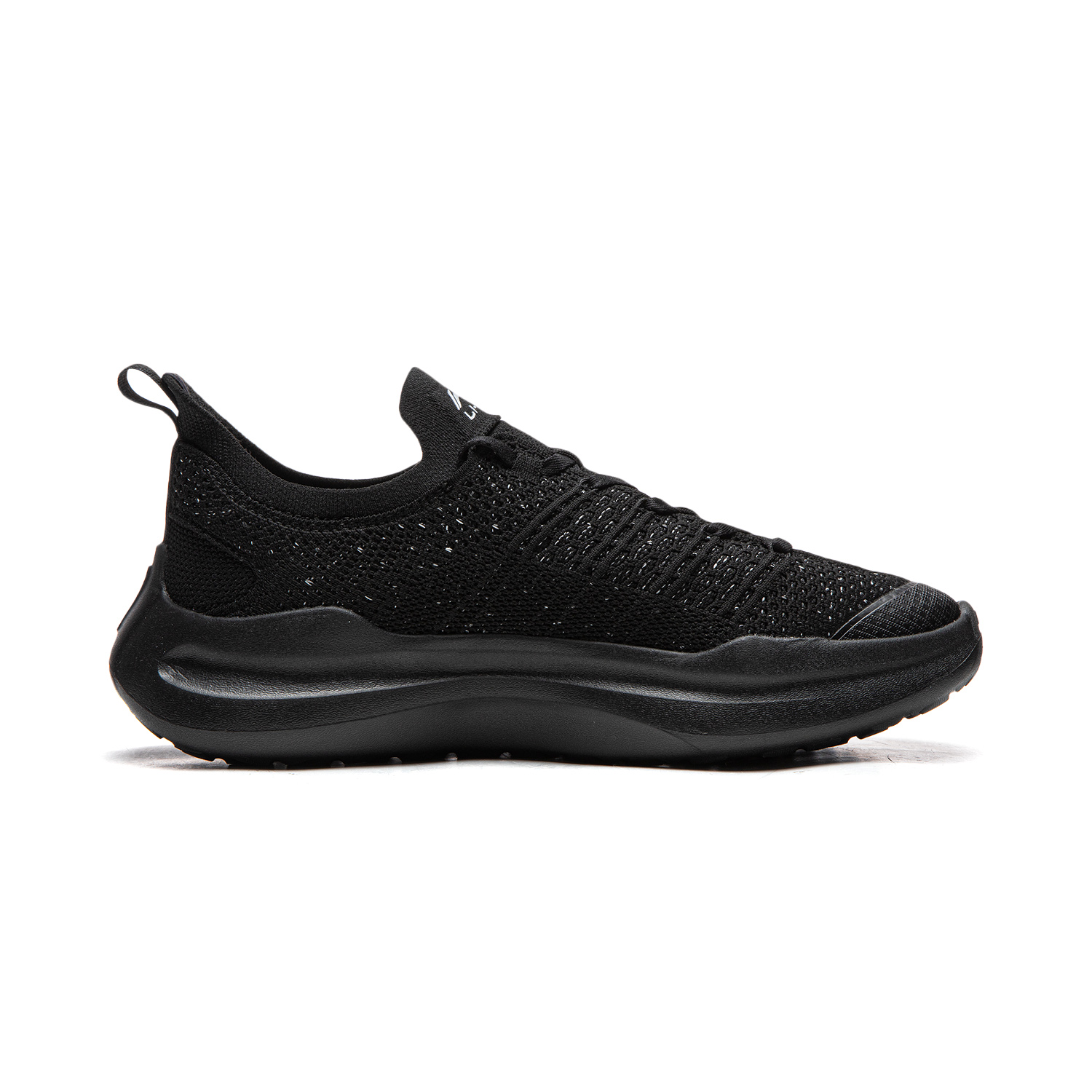 Li-Ning Cloud Wave Slip On Cushioning Slip Resistant Abrasion Resistant Lightweight низкие повседневные кроссовки мужские Black — фото 3