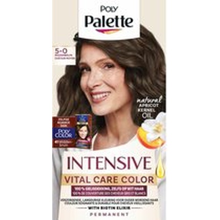 

Poly Palette Vital Care 5-0 Средне-коричневый 115 мл Краска для волос Vitalcare