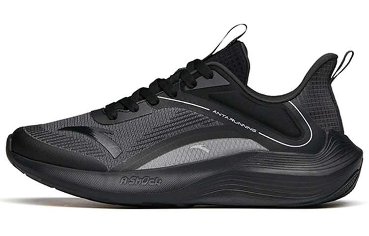 

ANTA ДуСи1 нескользящие, износостойкие, дышащие мужские кроссовки для спринта низкие серо-черные