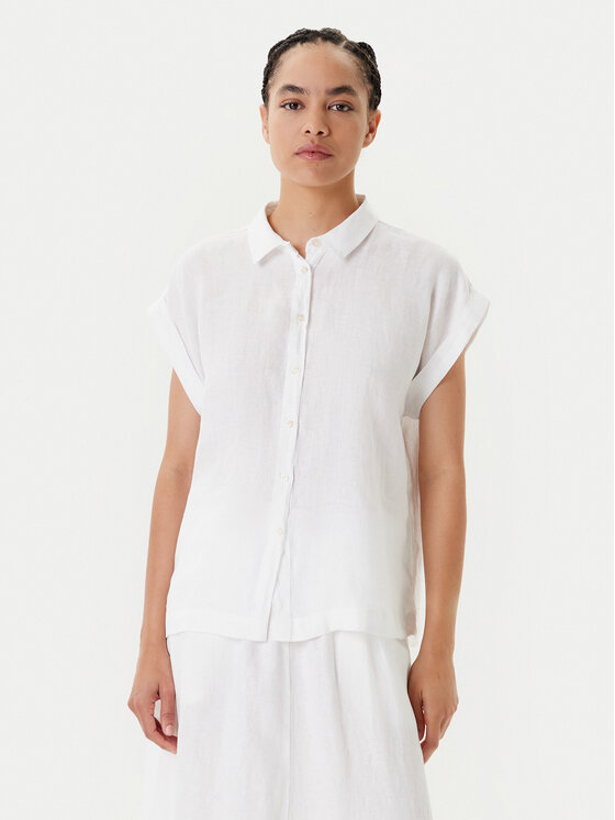 

Рубашка обычного кроя 5BMLDQ06V United Colors Of Benetton, белый