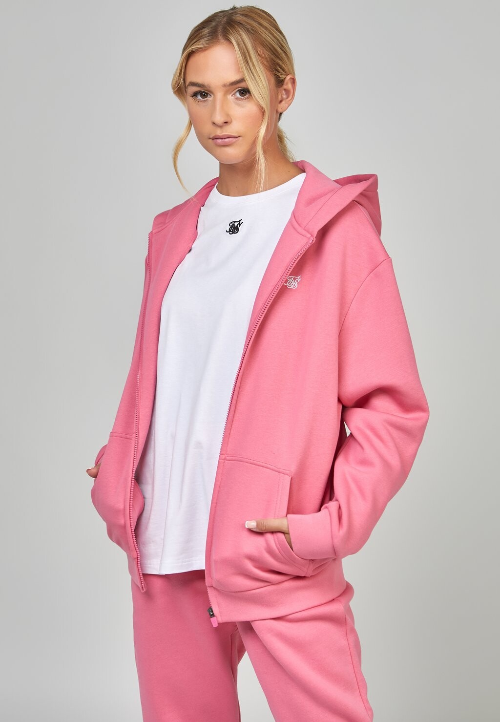 

Толстовка на молнии Essential SIKSILK, розовый