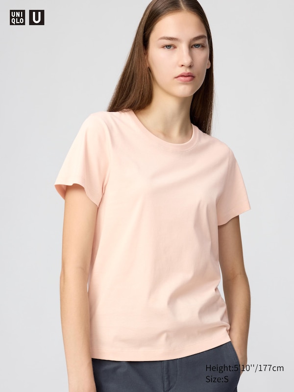 

Футболка из 100% хлопка Supima Uniqlo, 11 pink, Розовый, Футболка из 100% хлопка Supima Uniqlo, 11 pink