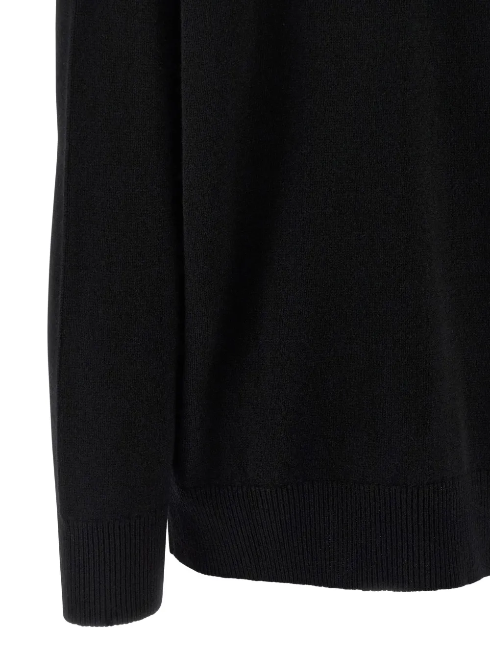 Свитер с V-образным вырезом Jil Sander, черный — фото 4