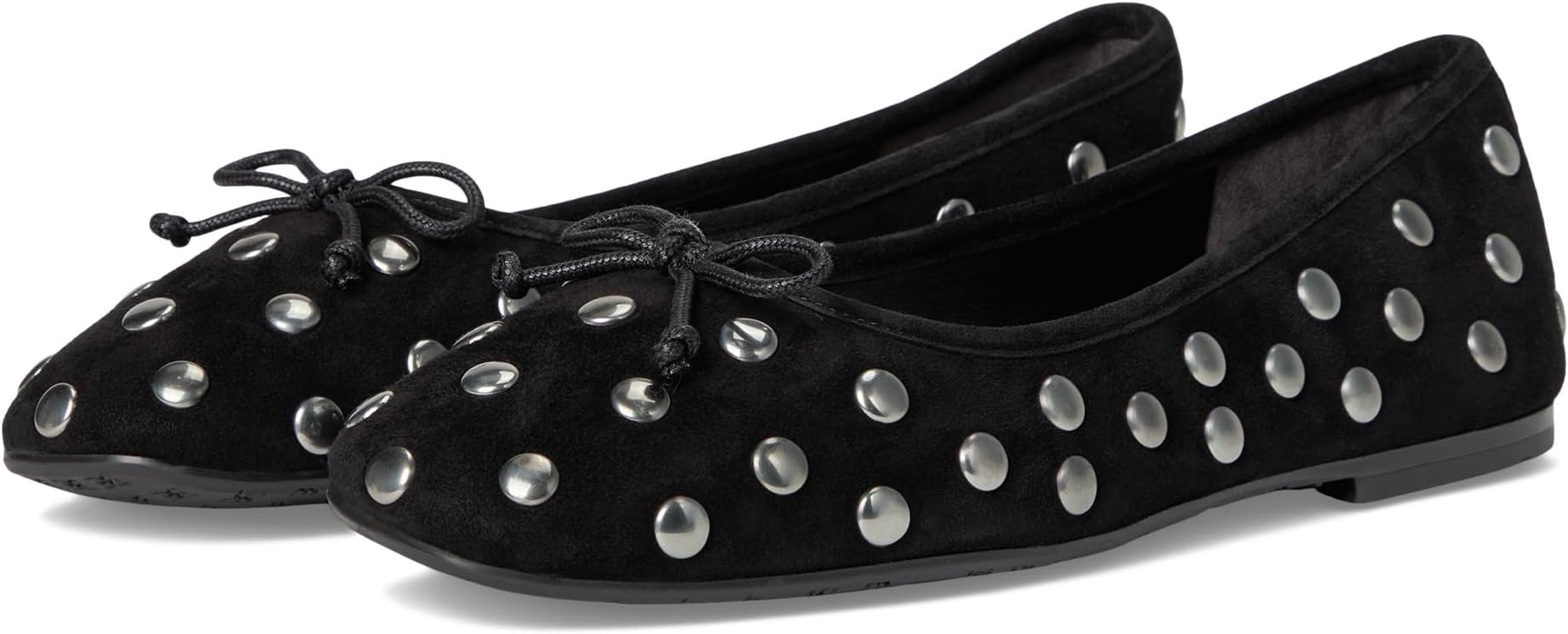 Балетки Sam Edelman Alie Stud, цвет Black Suede Stud