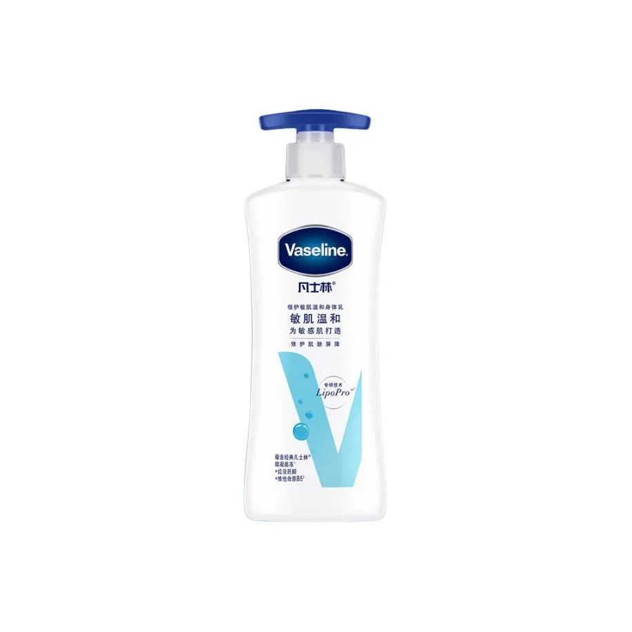 Vaseline Увлажняющая сыворотка восстанавливающий лосьон для тела питающий подтягивающий 30г*2/100г/200г/400г, Sensitive Skin Gentle 400ml