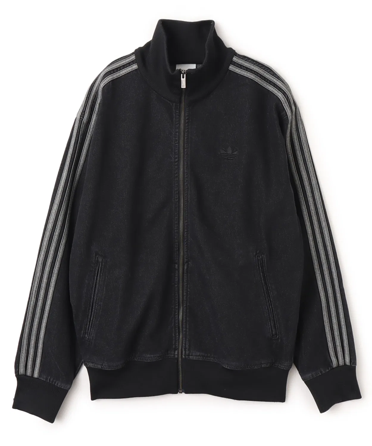 Трек-топ из денима adidas ADICOLOR DENIM FIREBIRD, черный