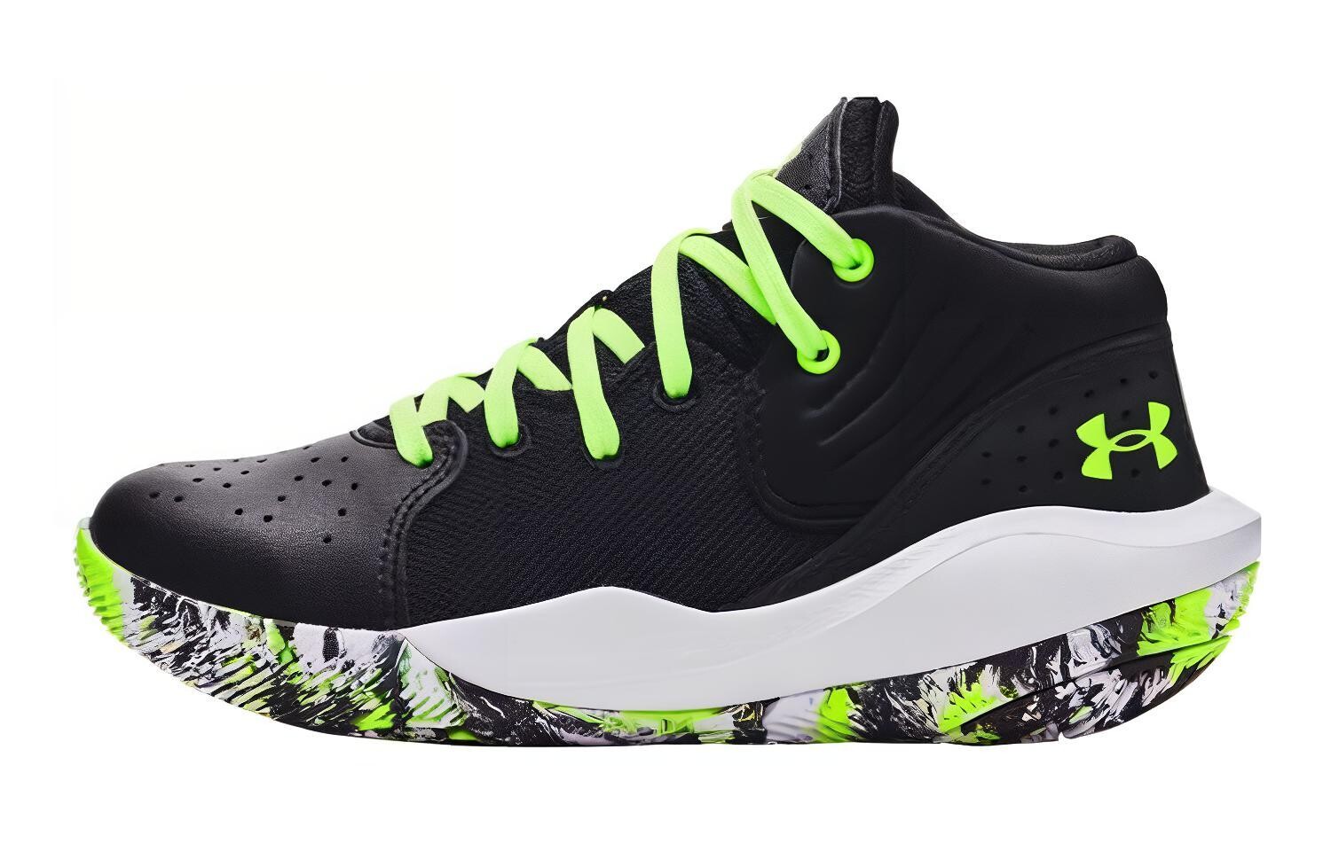 

Баскетбольные кроссовки Jet "21 Kids PS Mid-top Black/Green Under Armour