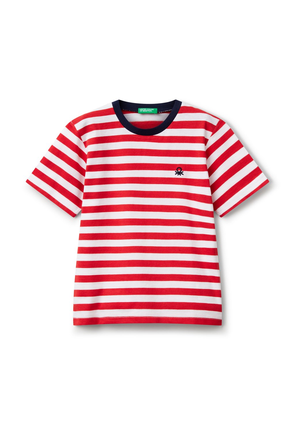

Футболка с принтом STRIPED United Colors of Benetton, мультиколор