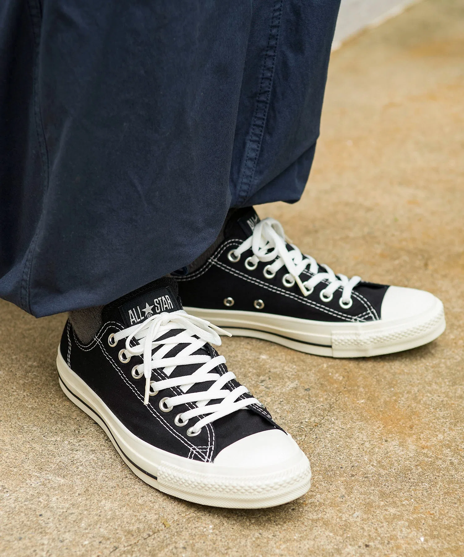 Унисекс кеды из канваса CONVERSE CV AS STITCH OX чёрные