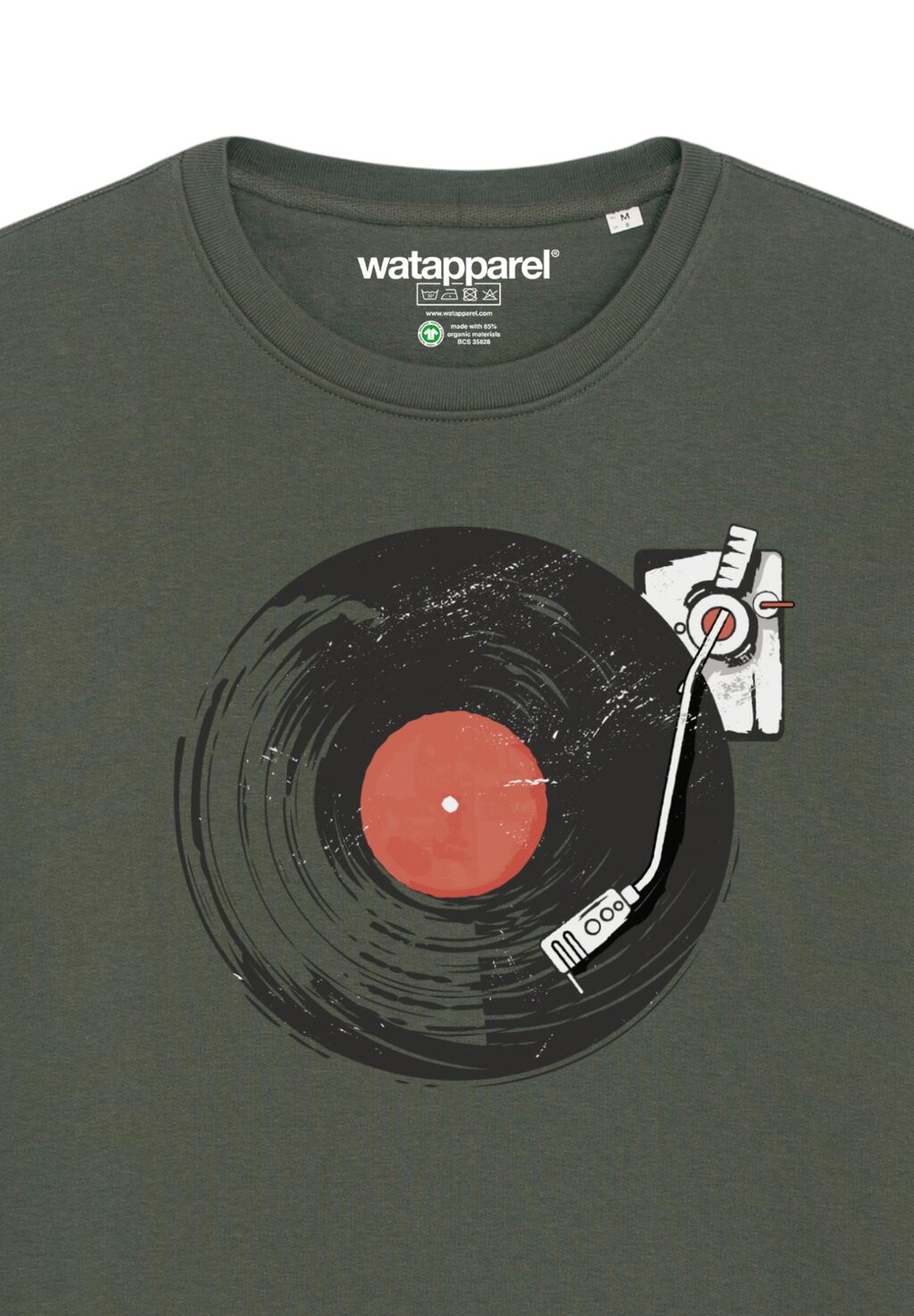 

Толстовка SCHALLPLATTE watapparel, хаки