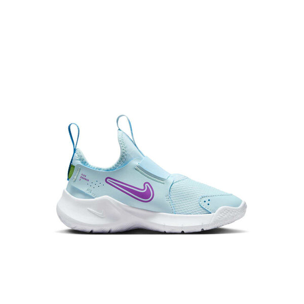 Кроссовки flex runner 3 'glacier blue university blue chlorophyll hyper violet' Nike, голубой — фото 2