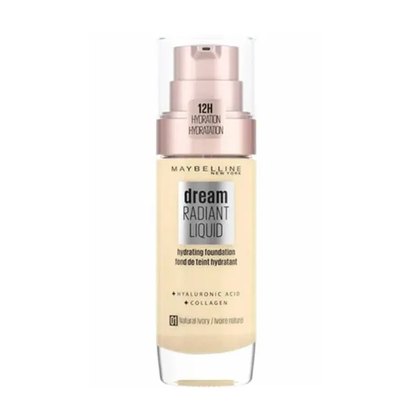 

Увлажняющая основа под макияж Dream Radiant Liquid Maybelline New York, цвет true ivory