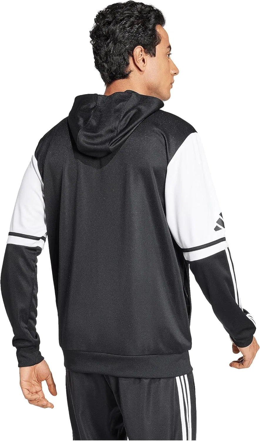 Толстовка мужская adidas, черный/белый — фото 3
