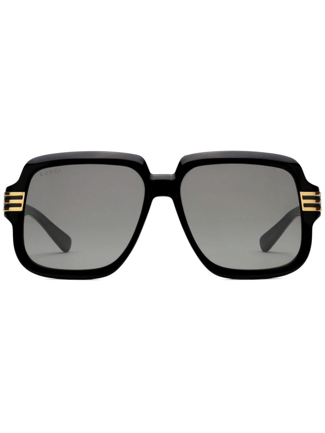 

Gucci Eyewear солнцезащитные очки в массивной оправе с логотипом, коричневый