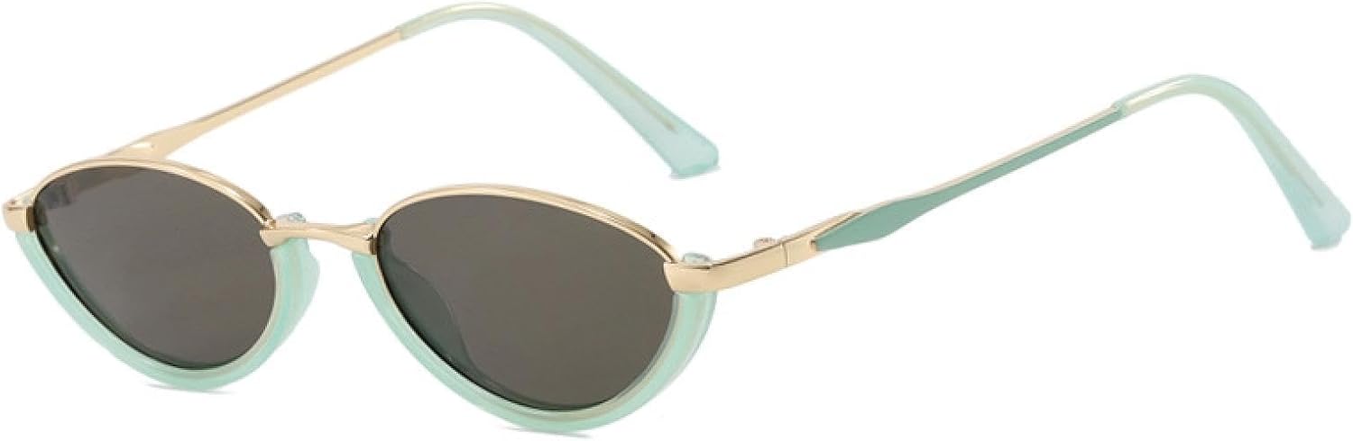 

Солнцезащитные очки с защитой от УФ-излучения UV400 | Женские очки в форме «кошачий глаз» с металлической оправой | Линзы конфетных цветов для занятий спортом на открытом воздухе и вождения DSVIGF, 02