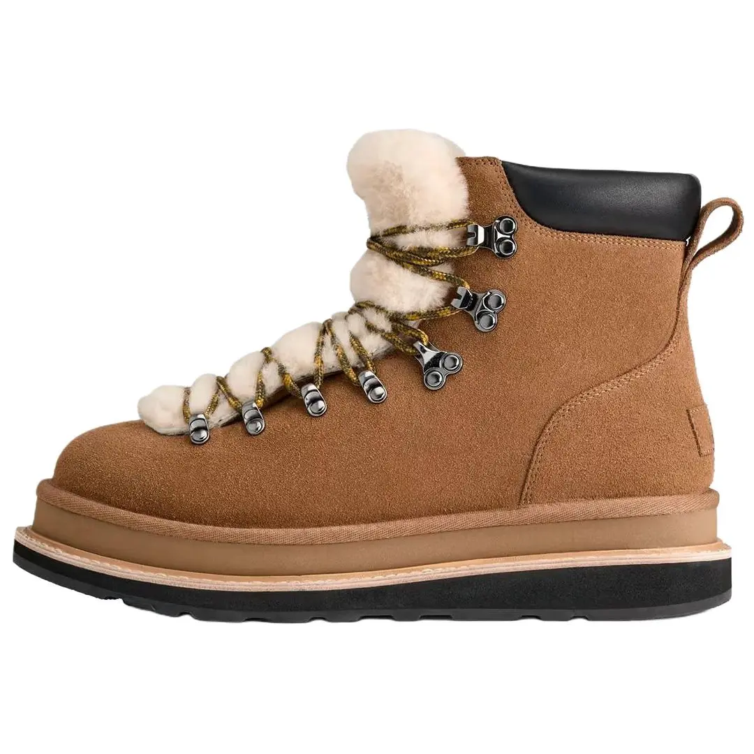 

Sacai x Abrasion высокие туристические ботинки Unisex Chestnut UGG, Chestnut