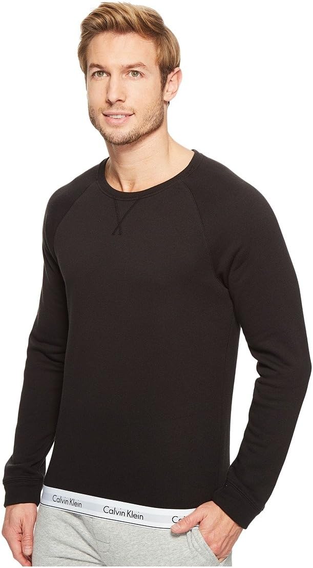 Современные мужские толстовки Calvin Klein из хлопка и эластичного хлопка, Black — фото 2