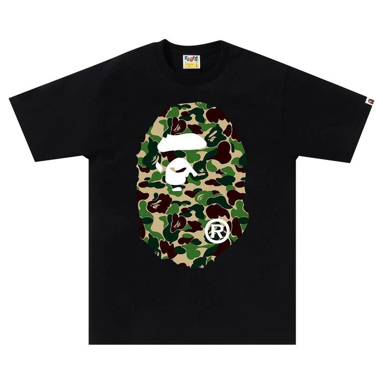 

Футболка BAPE ABC Camo Big Ape Head Tee, Black/Green
