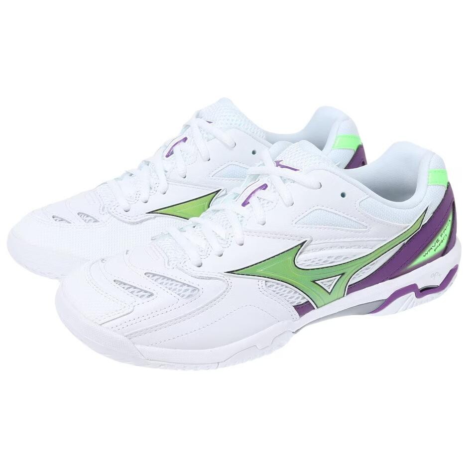 Кроссовки Mizuno PRO Badminton Shoes Unisex, белый/зеленый/фиолетовый — фото 3