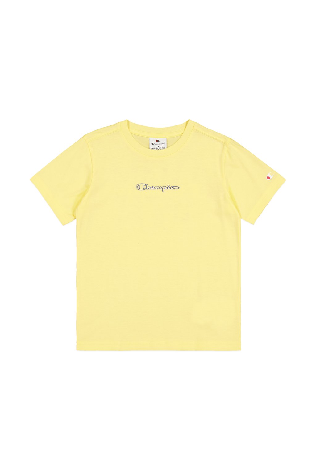 

Футболка с принтом TEE GRAPHIC SHOP Champion, светло-желтый