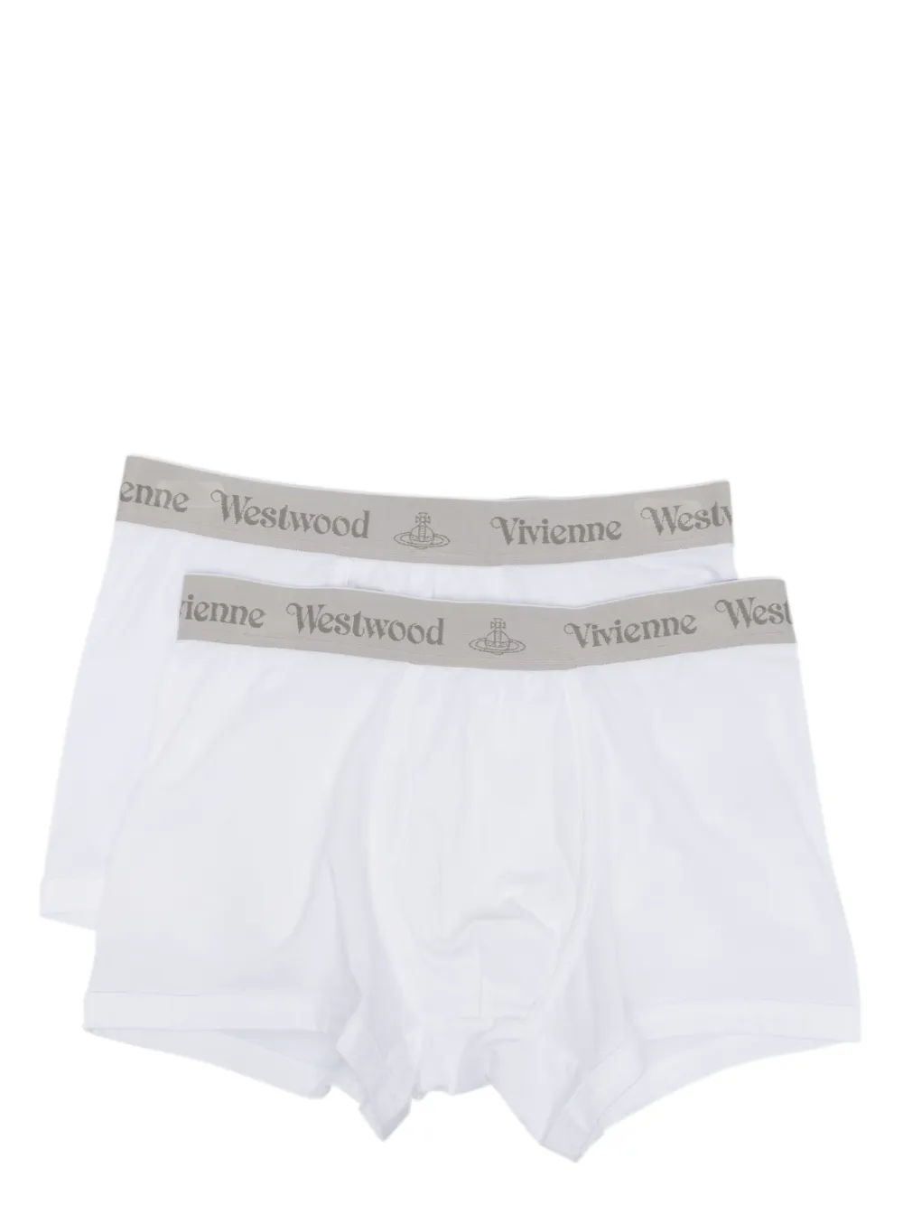 

Комплект из двух трусов-брифов с логотипом Vivienne Westwood, белый