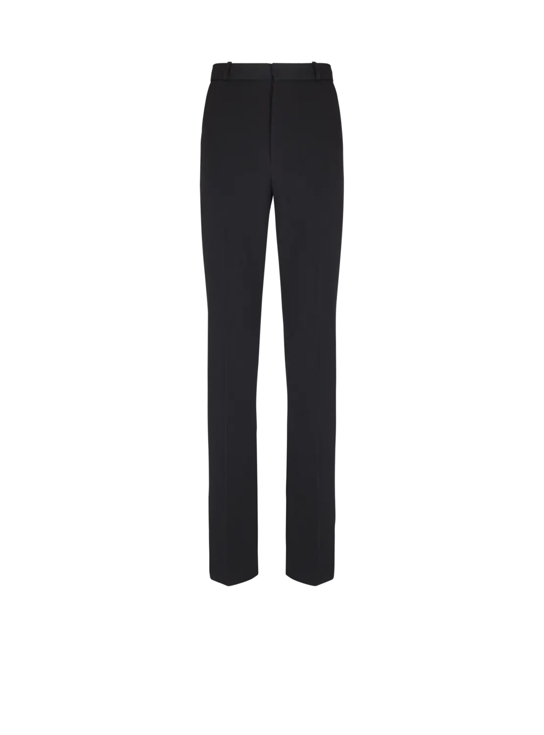 

Шерстяные брюки с вытачками Balmain, черный