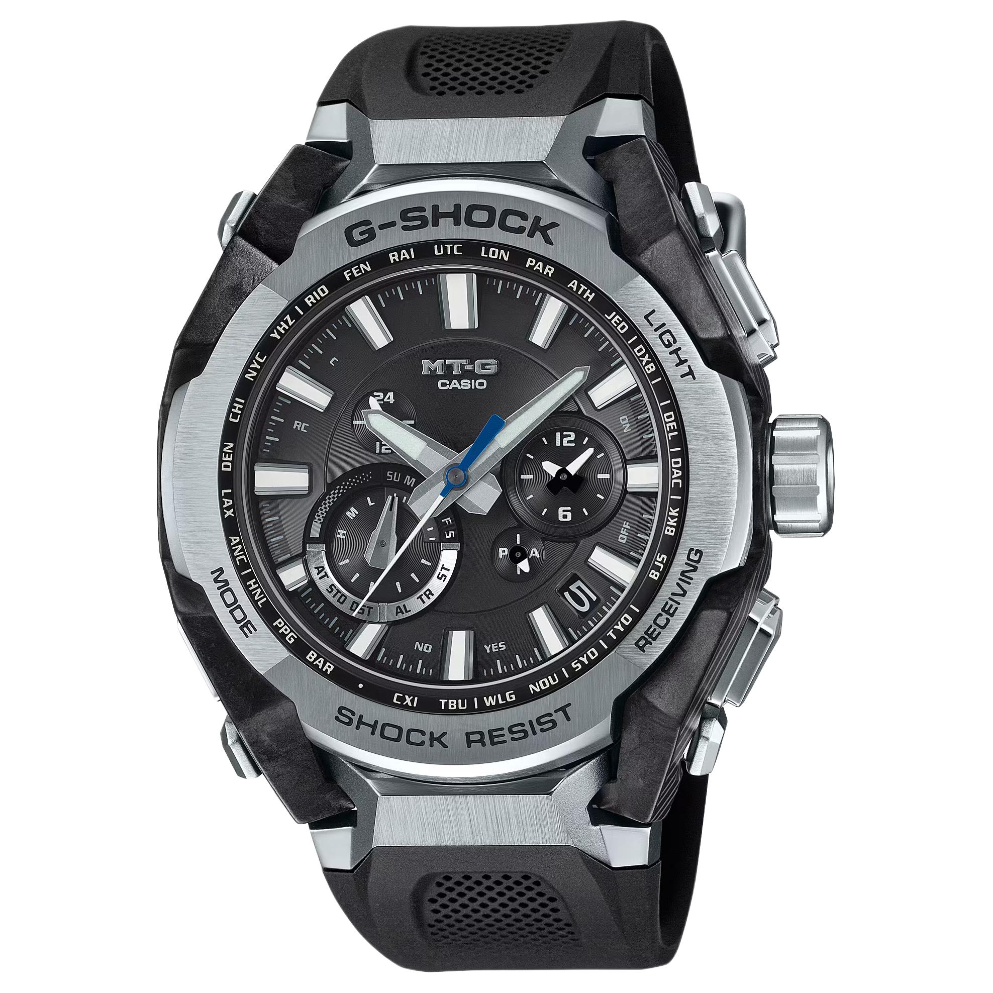 

CASIO Часы MT G Collection Solar Quartz Movement Resin Strap Watch Men's Watch Black Dial, Black Dial