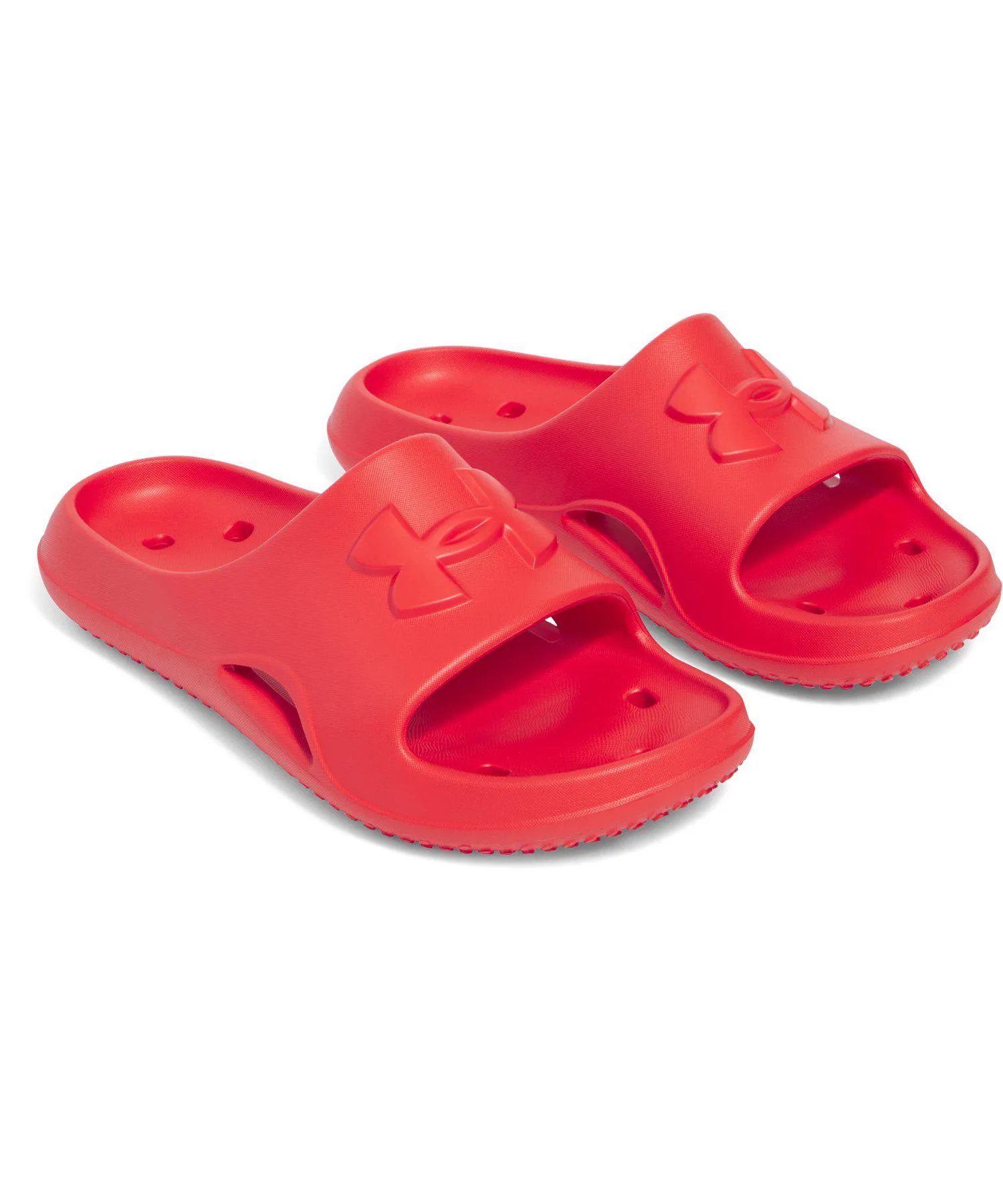 Мужские спортивные сандалии с быстрой сушкой UA ROCKER 5 SLIDE UNDER ARMOUR красные — фото 4