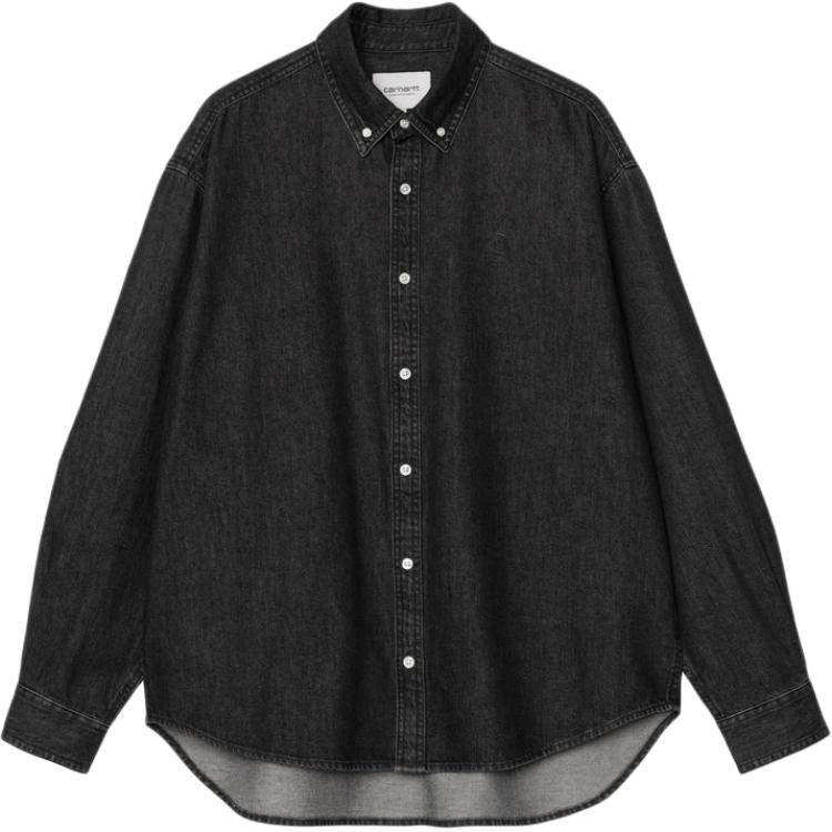 

Джинсовая рубашка на пуговицах Carhartt WIP, черный