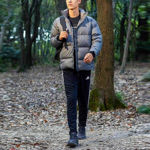 Пуховик adidas Outdoor Sports Stay Warm Down Jacket Gray, серый — фото 3