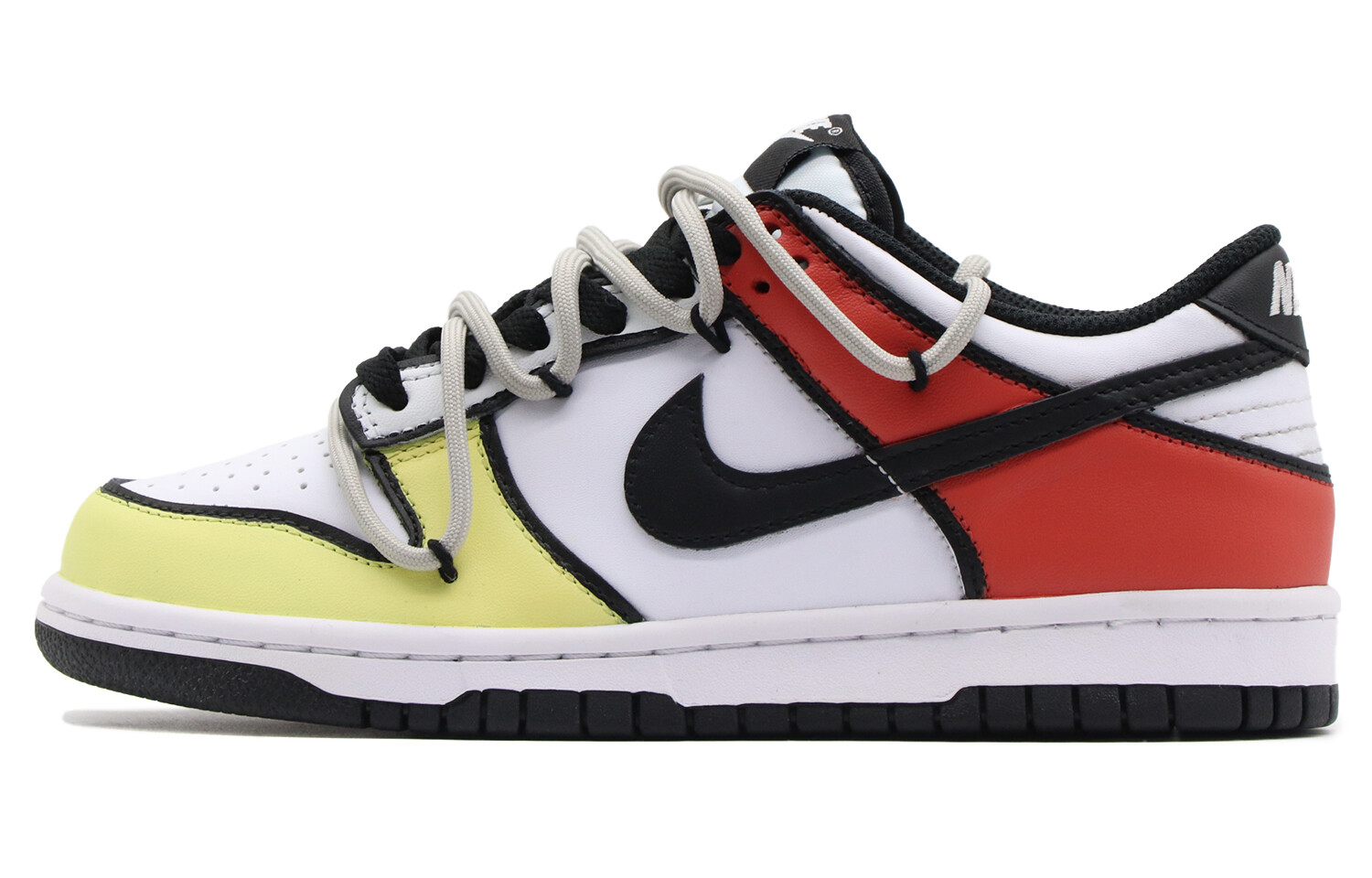 

Кроссовки Nike Dunk Skateboarding Shoes Men Low-top Yellow/red/white, желтый