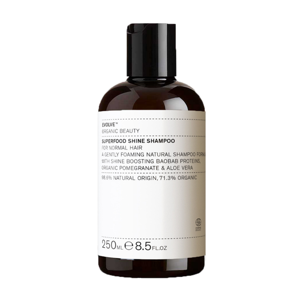 

Шампунь для блеска волос, 250 мл Evolve Organic Beauty Superfood shine shampoo