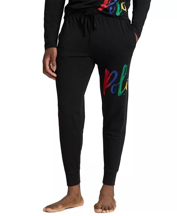 

Мужские пижамные брюки-джоггеры Polo Ralph Lauren, черный