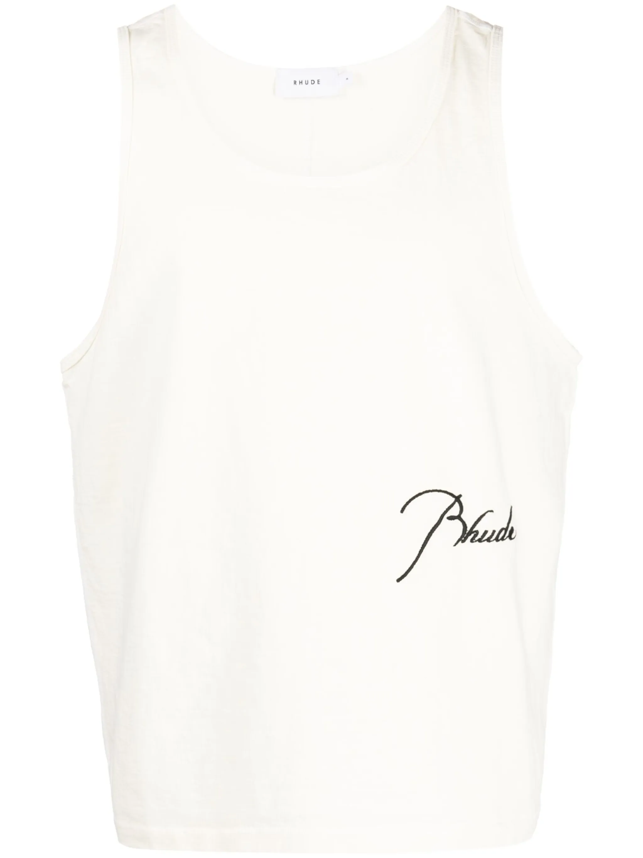 

Топ с вышитым логотипом Rhude, белый
