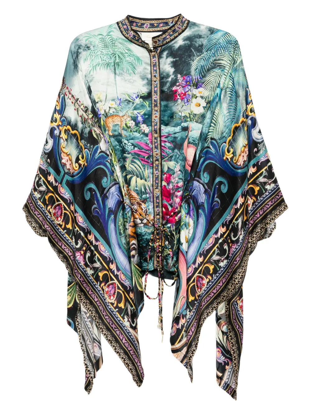 

Блузка Basked In Baroque Camilla, синий