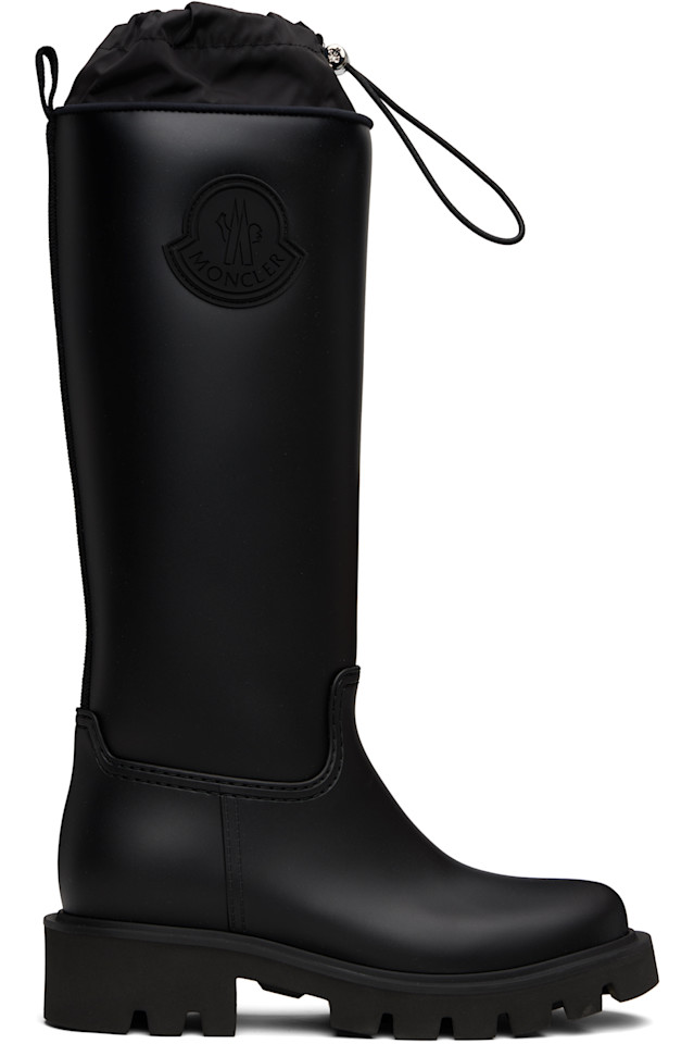Высокие дождевые сапоги Kickstream Moncler, черный