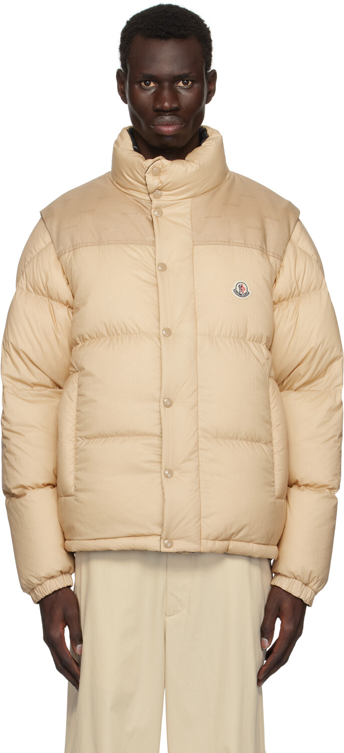 

Черная короткая двусторонняя куртка-пуховик Verone Moncler