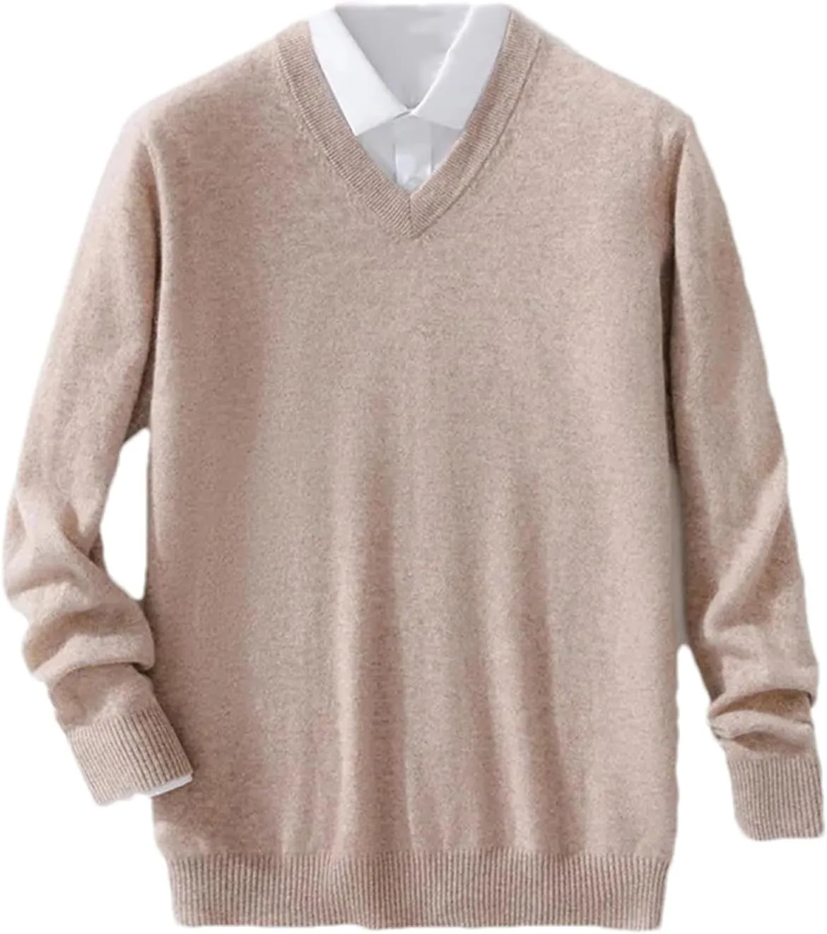 

Свитер Kelsiop Cashmere мужской вязаный V-образный вырез
